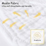 Soft & Absorbent 12 Pack Muslin Burp Cloths