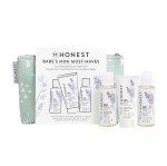 The Honest Company Babe's Mini Must Haves Gift Set | Travel Size Hypoallergenic Lavender Bathtime Essentials | Shampoo + Body Wash (2 fl oz), Face + Body Lotion (1 fl oz), Bubble Bath (2 fl oz)