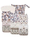 Boho Cloth Diapers Set with Bamboo Inserts