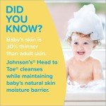 Johnson's Head-to-Toe Gentle Tear-Free Baby & Newborn Wash & Shampoo, Sulfate-, Paraben- Phthalate- & Dye-Free, Hypoallergenic Wash for Sensitive Skin & Hair, 27.1 fl. Oz