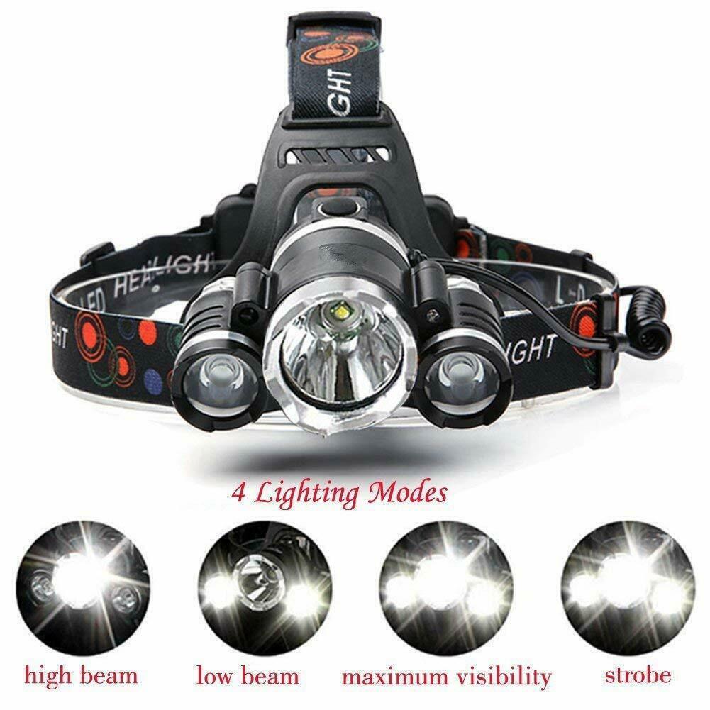 3Led Headlight for Camping and Hiking