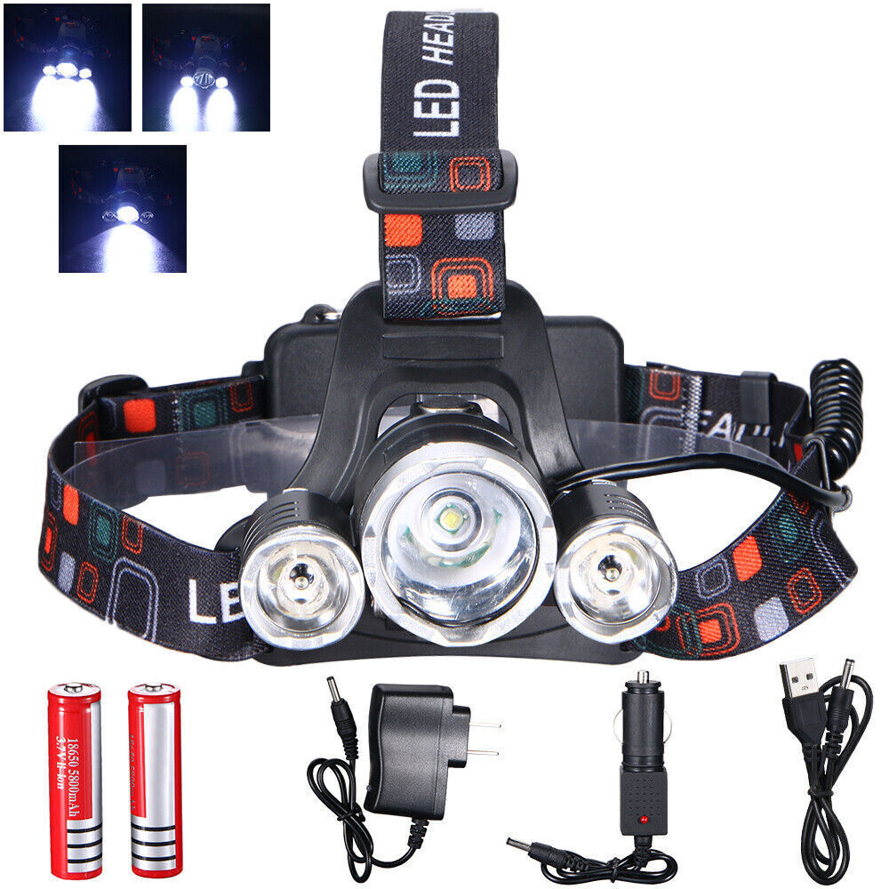 3Led Headlight for Camping and Hiking