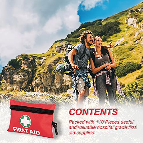 Compact 92-Piece First Aid Kit for Outdoors