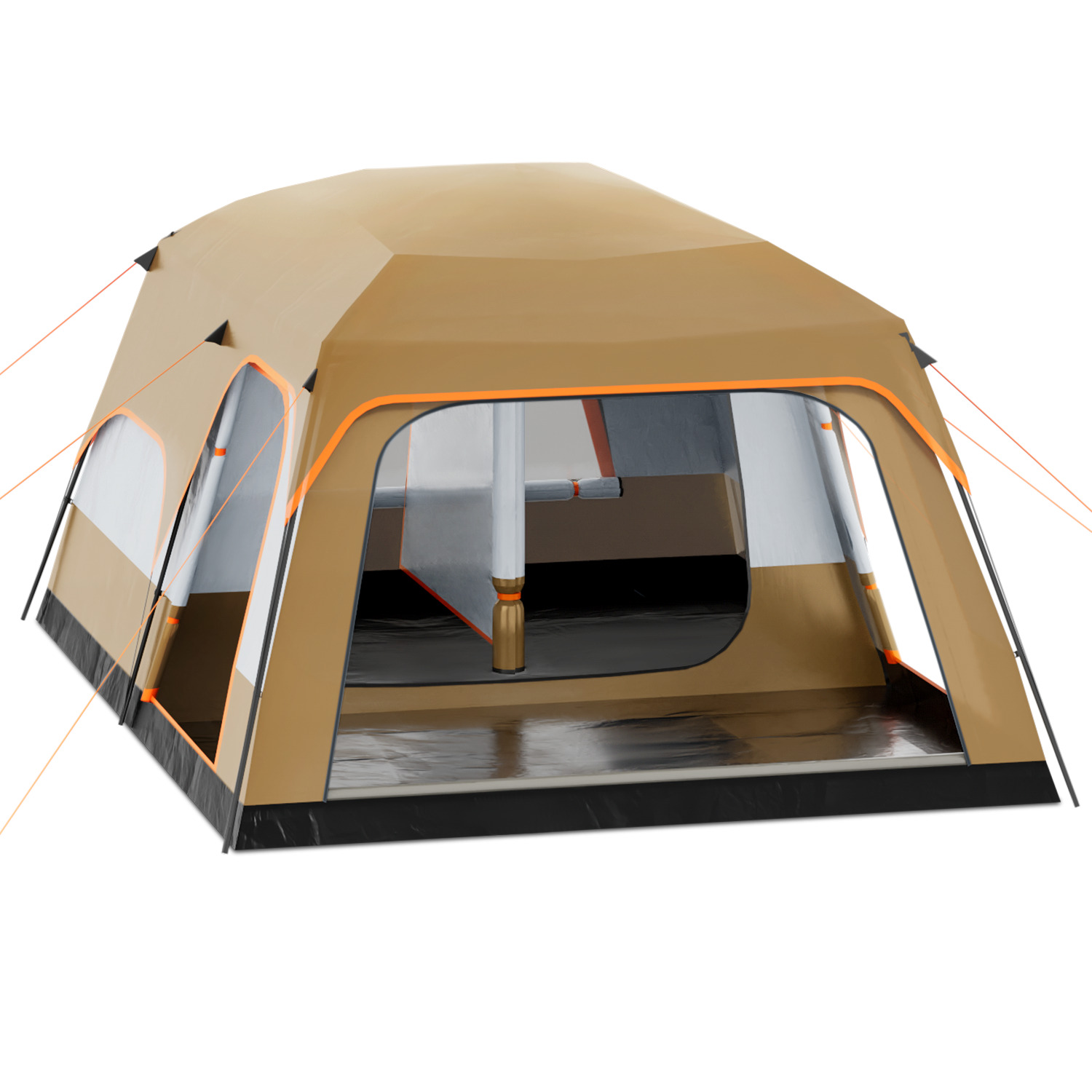 Family Camping Hiking Tent: 5-8 Person Instant Cabin