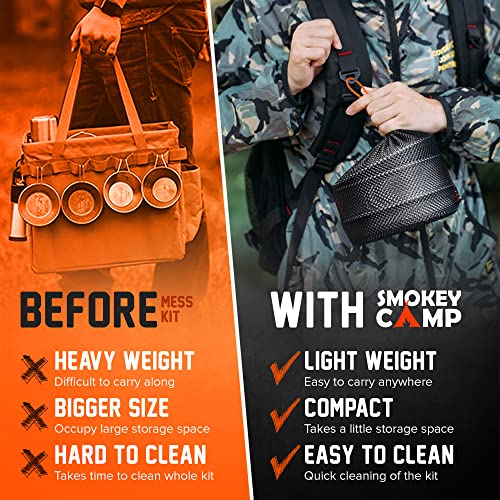 Compact 17-Pc Hiking Cookware Set