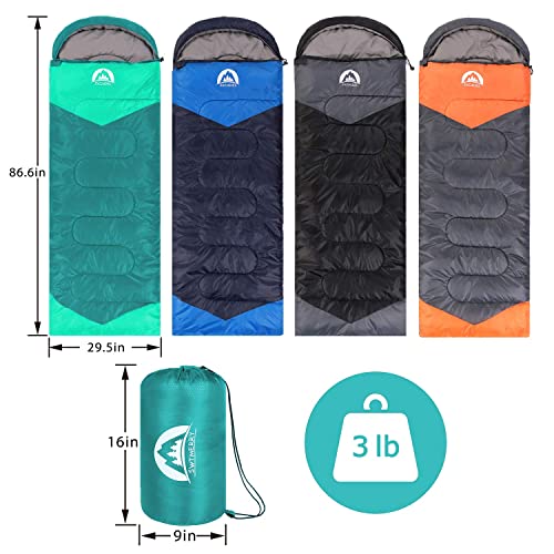 SWTMERRY 3-Season Sleeping Bag for Camping & Hiking