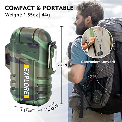 Waterproof Windproof Dual Arc Outdoor Lighter