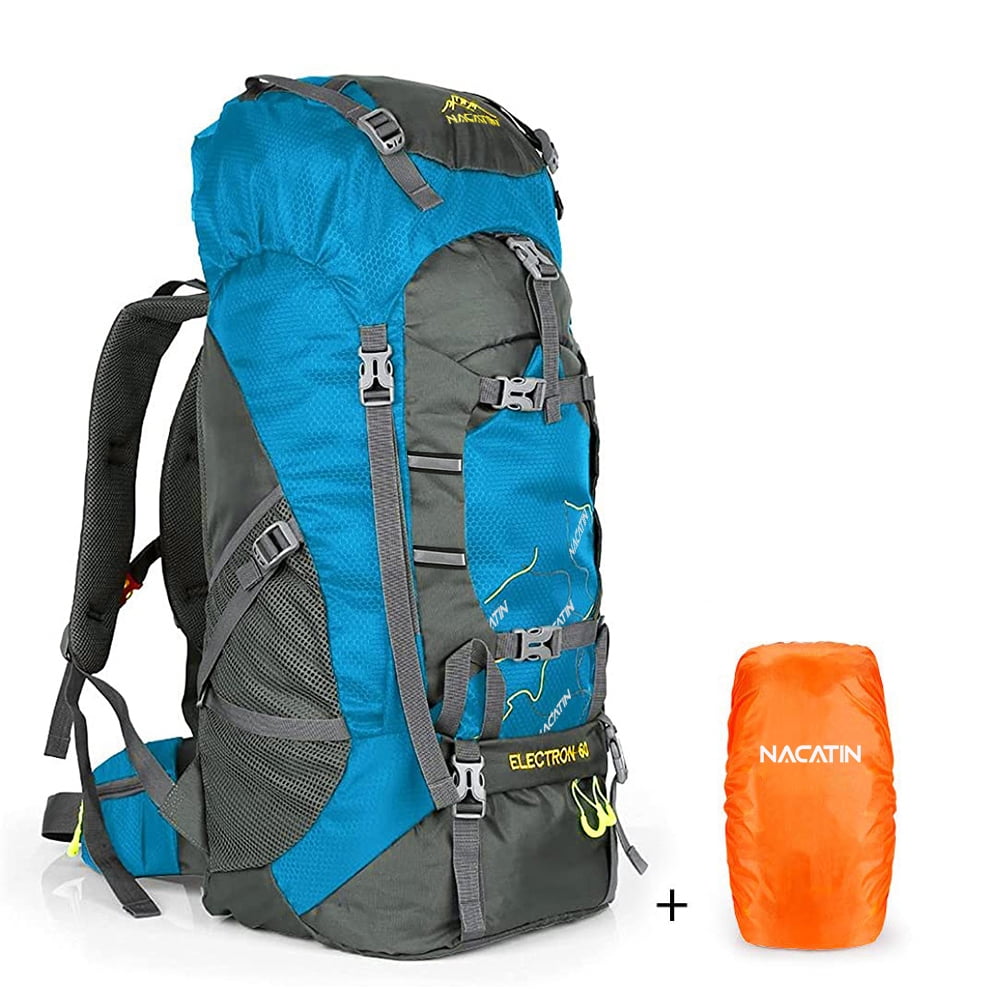 NACATIN 60L Hiking Backpack with Bag Cover