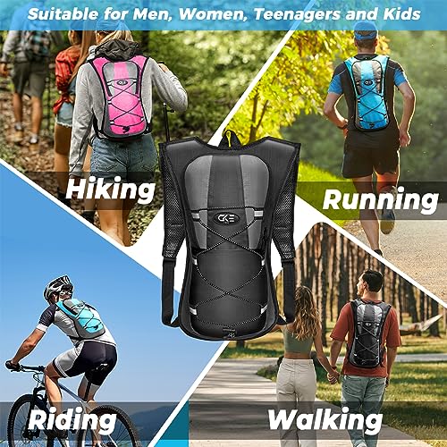 CKE Hydration Backpack with 2L Water Bladder - Versatile Hiking Gear