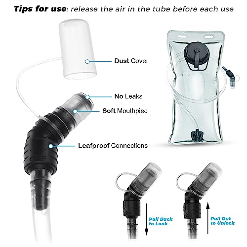 CKE Hydration Backpack with 2L Water Bladder - Versatile Hiking Gear