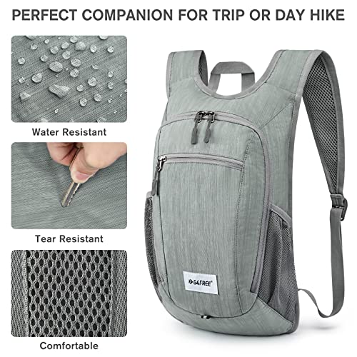 G4Free Lightweight Foldable Hiking Daypack - Grey