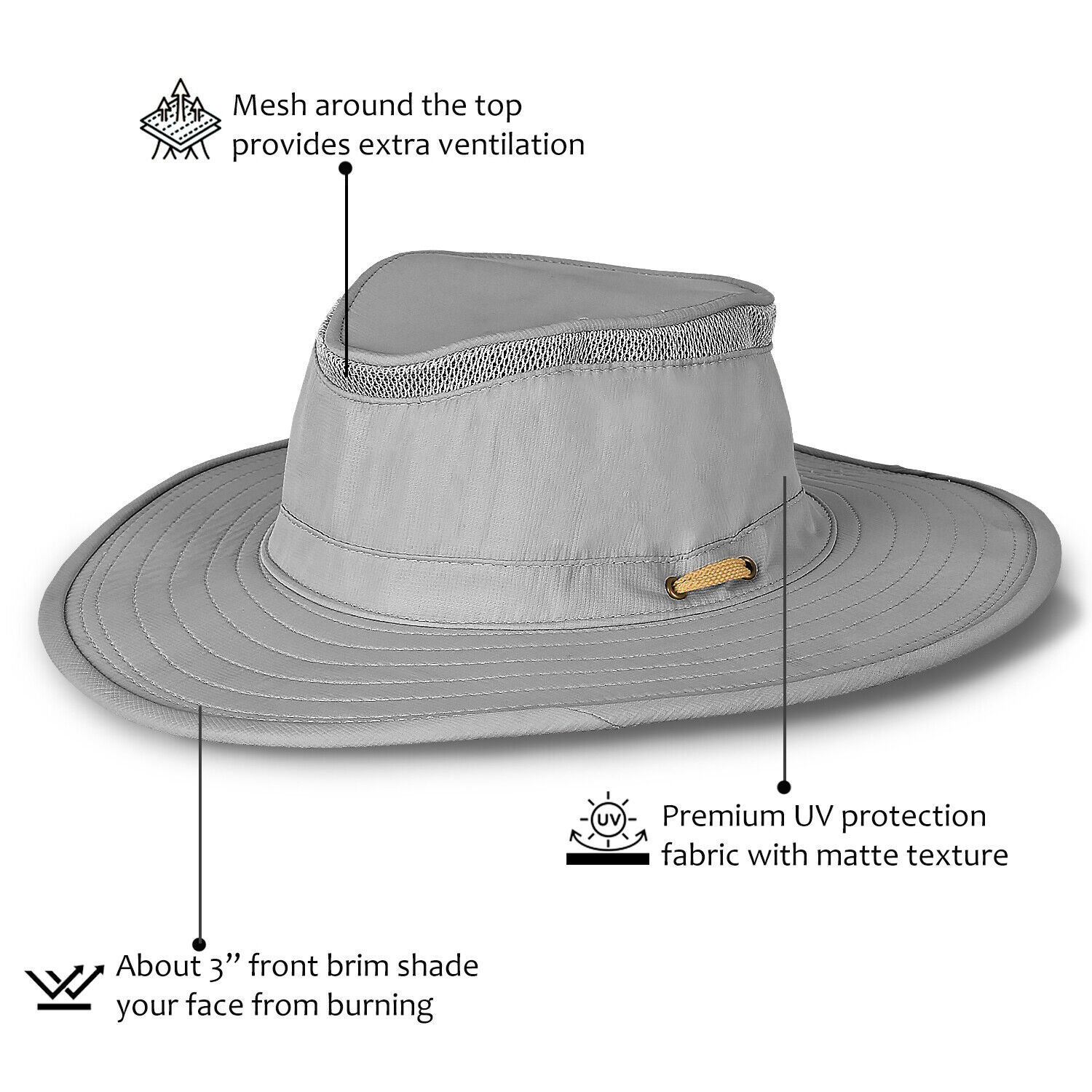 Sun hats UPF 50+ for outdoor hiking