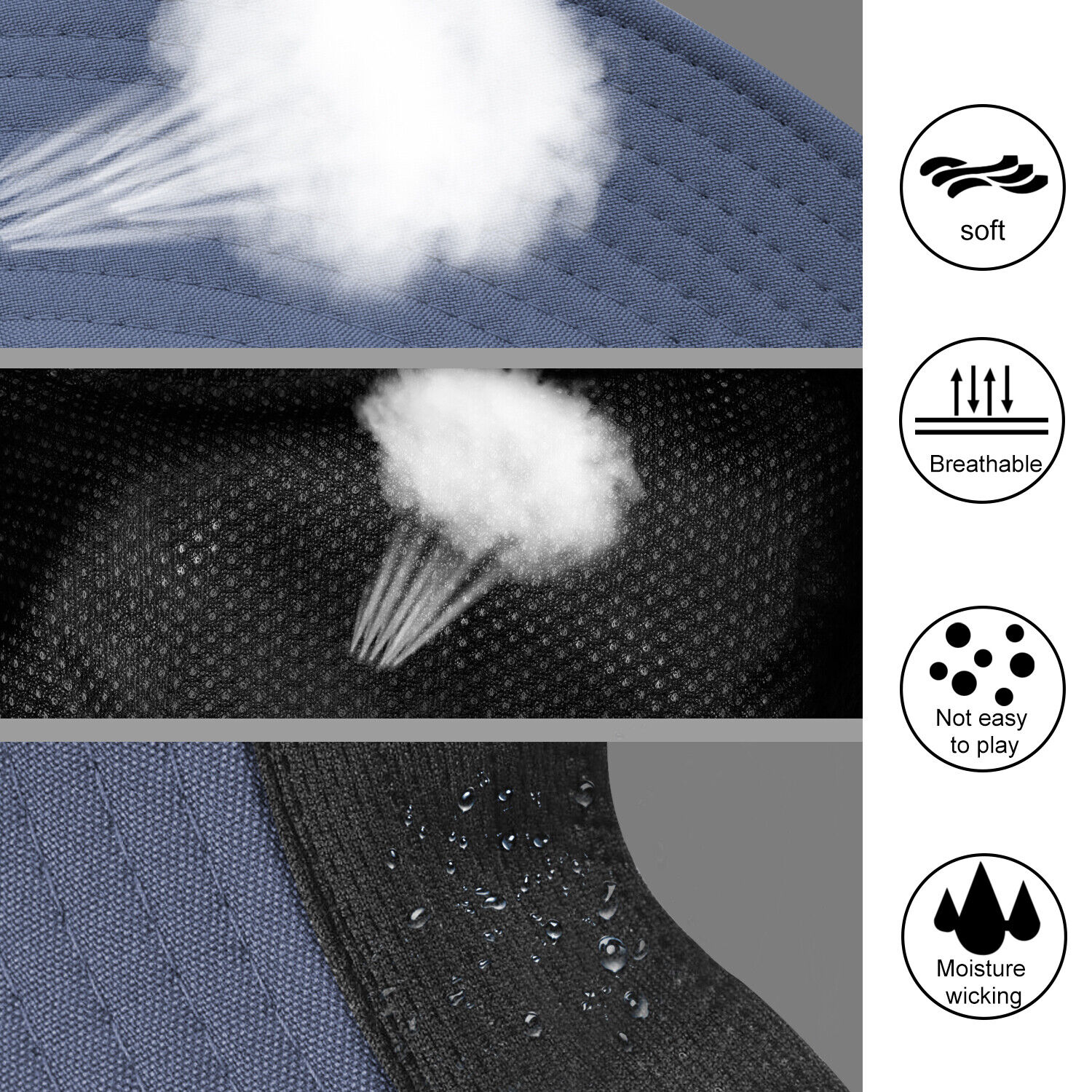 Men's Wide Brim Sun Hat for Hiking, Camping