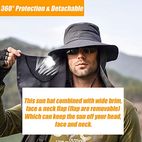 Hiking Hat with UV Protection and Neck Flap