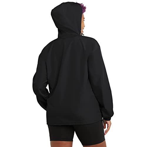 Women's Champion Packable Windbreaker Jacket, Black - Small/Medium