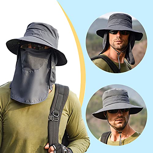 Hiking Hat with UV Protection and Neck Flap