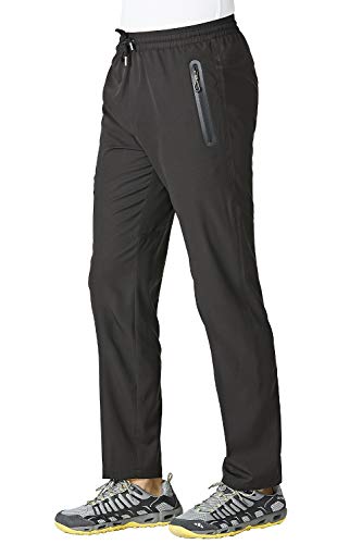 TBMPOY Men's Lightweight Hiking Pants, Black L