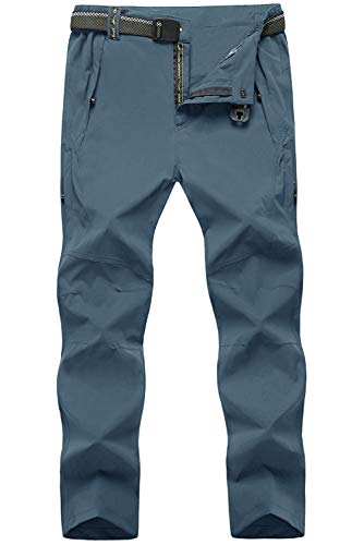 TBMPOY Men's Outdoor Hiking Pants - Blue, L
