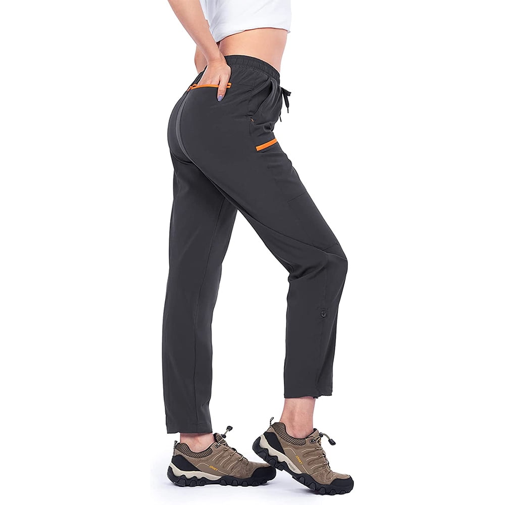 Hiauspor Women's Quick Dry Hiking Cargo Pants