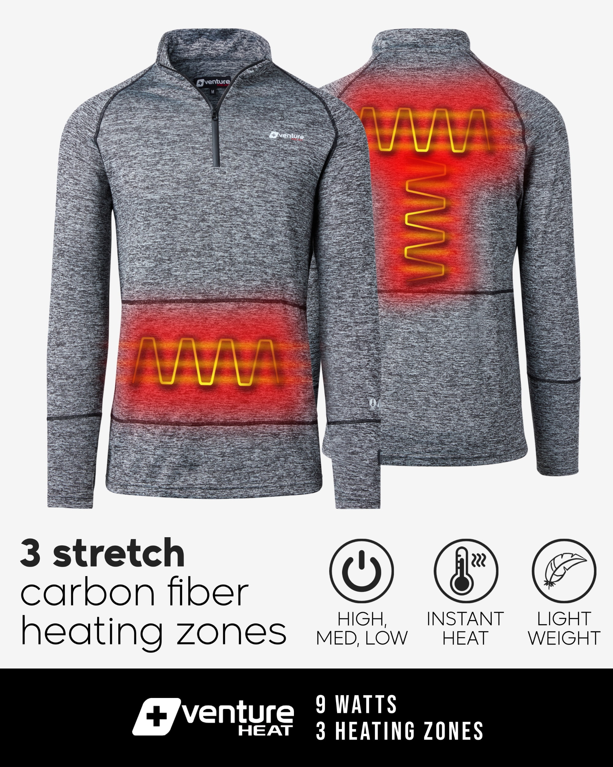 Venture Heat Heated Base Layer Shirt for Hiking