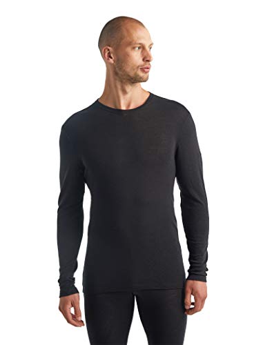 Icebreaker Merino Wool Hiking Shirt - Black, Large