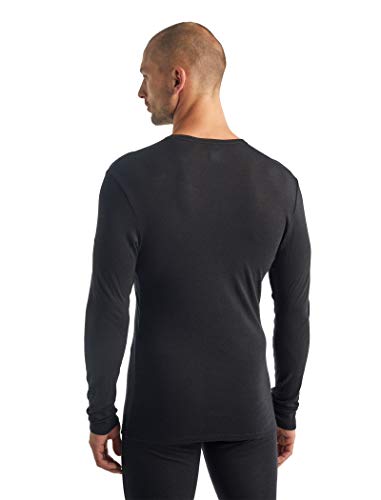 Icebreaker Merino Wool Hiking Shirt - Black, Large