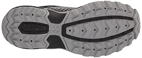 Saucony Men's TR15 Trail Running Shoe, Black, 10 Wide