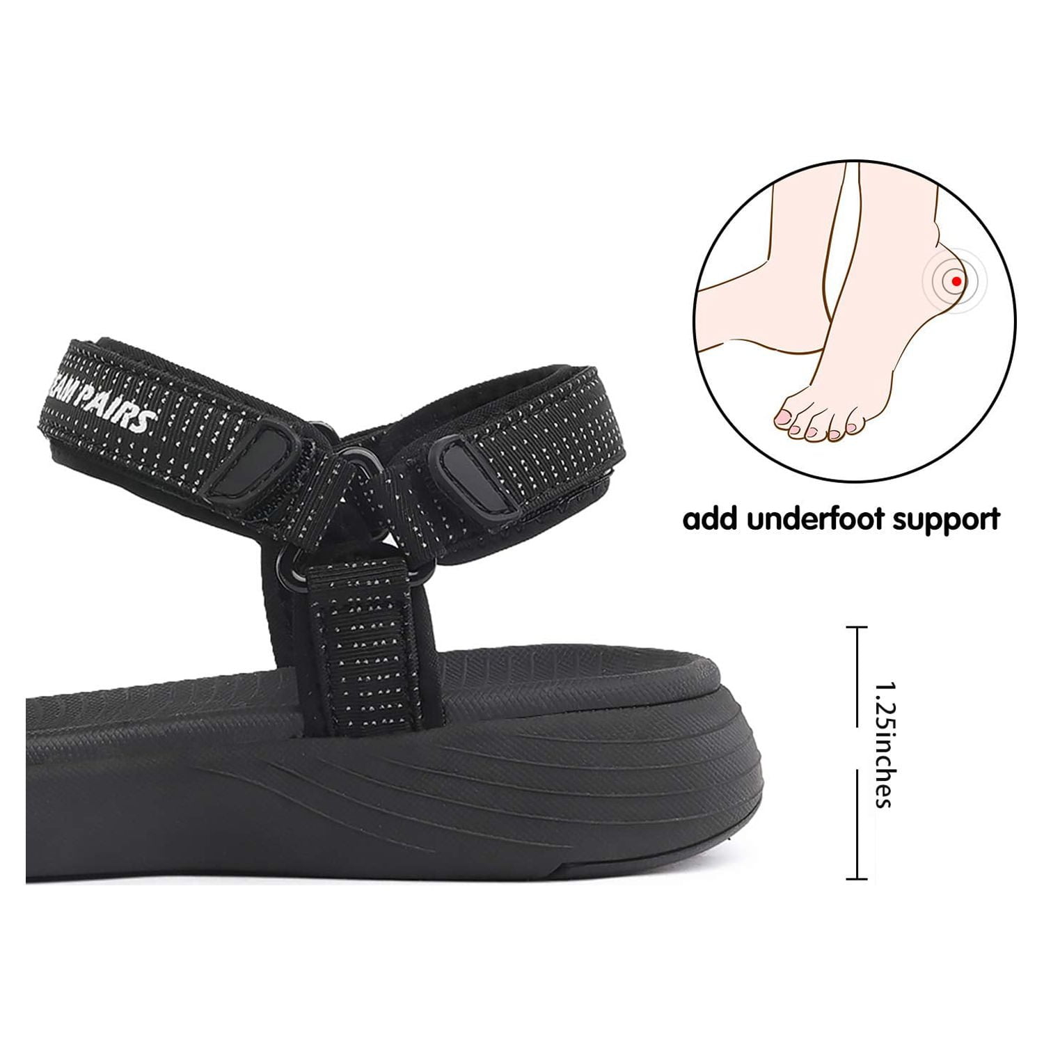 Women's Outdoor Hiking Sport Sandals - Size 8