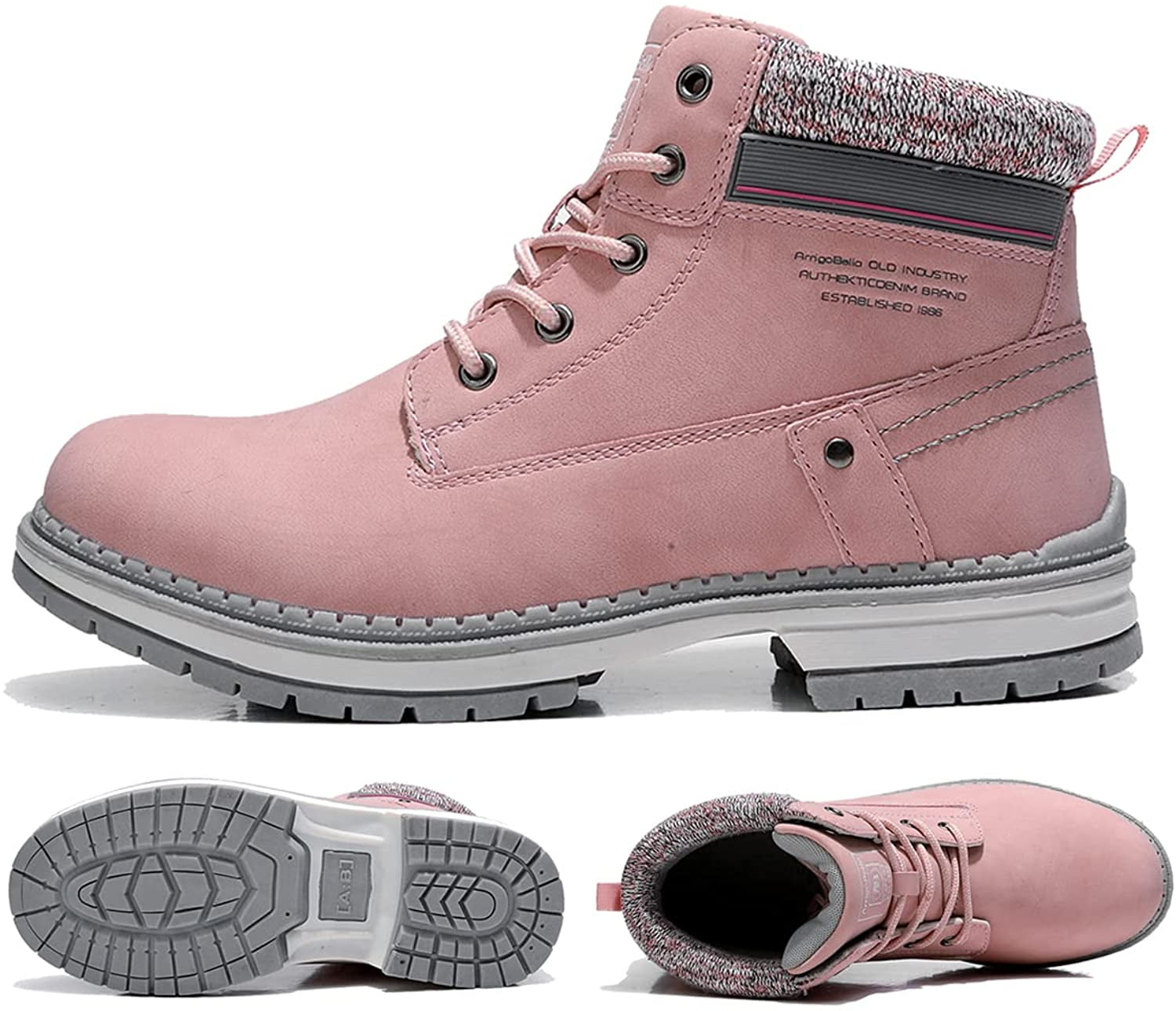 Arrigo Bello Women's Outdoor Hiking Boots - Pink