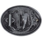 Vintage Western Cowboy Deer Hunter Belt Buckle