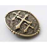 Vintage Western Cowboy Cross Belt Buckle