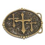 Vintage Western Cowboy Cross Belt Buckle
