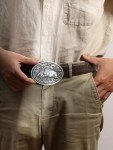 Wild Boar Vintage Belt Buckle for Men