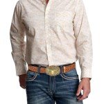 Vintage Western Leather Cowboy Belt Buckle