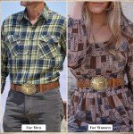 Vintage Western Leather Cowboy Belt Buckle