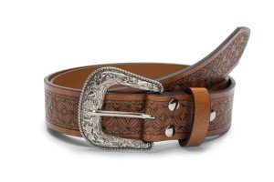 Vintage Western Engraved Floral Belt Buckle