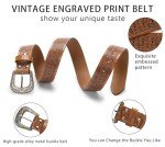 Vintage Western Engraved Floral Belt Buckle