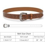Vintage Western Engraved Floral Belt Buckle