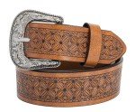 Vintage Western Engraved Floral Belt Buckle