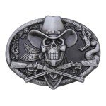 Vintage Western Skull Belt Buckle for Men & Women
