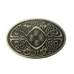 Irish Celtic Knots Vintage Bronze Belt Buckle