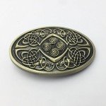 Irish Celtic Knots Vintage Bronze Belt Buckle