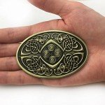 Irish Celtic Knots Vintage Bronze Belt Buckle