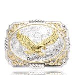 Golden Soaring Eagle Vintage Western Belt Buckle