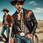 Vintage Western Cowboy Belt Buckle with Initials