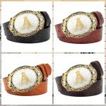 Vintage Western Cowboy Belt Buckle with Initials
