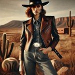 Vintage Western Cowboy Belt Buckle with Initials
