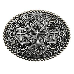 Vintage Celtic Pattern Oval Belt Buckle for Men