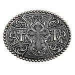 Vintage Celtic Pattern Oval Belt Buckle for Men