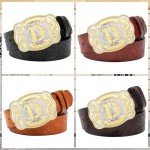 Vintage Western Rodeo Initial Letter Belt Buckle